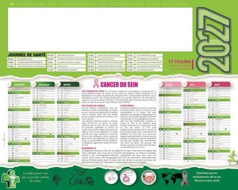 Calendrier 2027 IDM format bancaire, modèle B4