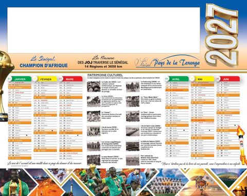 Calendrier 2027 IDM format bancaire, modèle B6