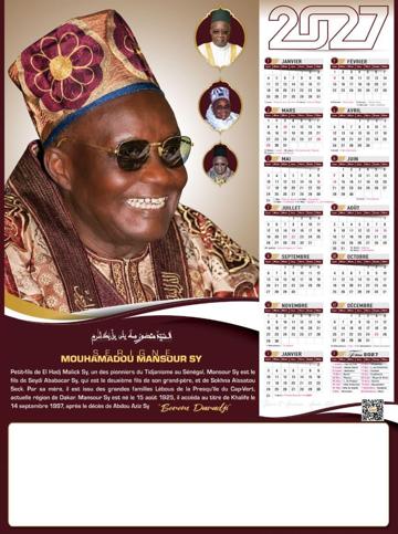 Calendrier 2027 IDM, modèle 18