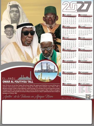 Calendrier 2027 IDM, modèle 22