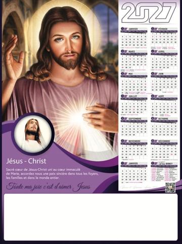 Calendrier 2027 IDM, modèle 25